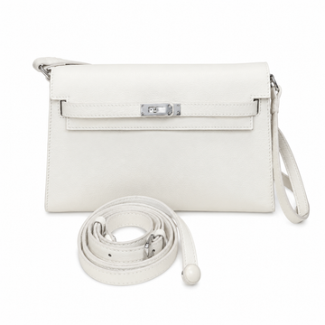Soft Cowhide Convertible Strap Underarm Purse