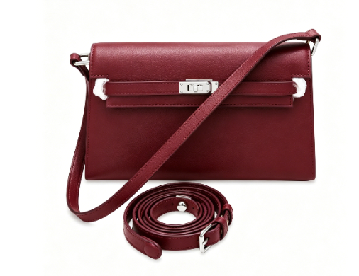 Classic Cowhide Multi-Wear Underarm Baguette Shoulder Bag